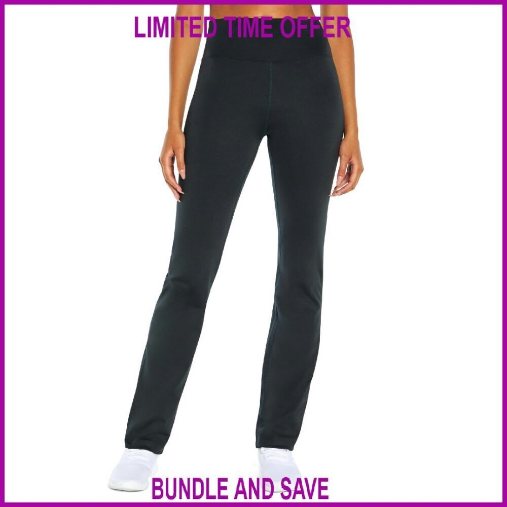 High Rise Bootcut Yoga Pants, Moisture Wicking, 32" Inseam, Tummy Control
